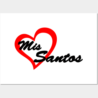 Corazón mis Santos Posters and Art